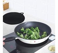 Pssopp Heat Isolated Matt Electrical Protector Silicone -anti -slip, High temperature Mat for Induction Cookers, Fits Most Panels, Easy to (Circular)