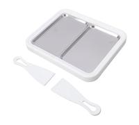 Pssopp Ice Cream Mix Rolled Ice Cream Maker, Stainless Steel Homemade DIY Soft Serve Maker for Rolls Sorbet and Yogurt Nan