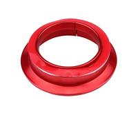 Pssopp Ignition Switch Trim Luminous Ring Aluminum Alloy Key Hole Cover 5 X 1.4cm Glow in Dark Interior Accent Easy Install for 2005 2018 Drivers (Red)