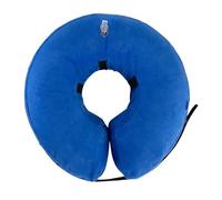 Pssopp Inflatable Dog Hinge Collar Soft Protective High Collar for Dog After Birth for Itching, PVC Material for and Cats (Blue)
