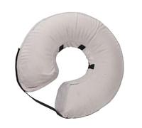 Pssopp Inflatable Dog Hinge Collar Soft Protective High Collar for Dog After Birth for Itching, PVC Material for and Cats (Gray)