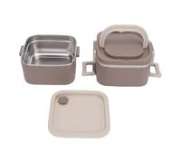 Pssopp Insulated Lunch Box 304 Stainless Steel Stackable 2 Layer 1400ml