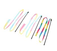 Pssopp Interactive Cat Toy Set, Colorful Ribbon Wand for Indoor Play, Engaging Activity for Cats with 3 Flexible Sticks, Great for Pet Exercise