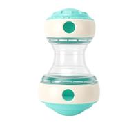 Pssopp Interactive Dog Puzzle Toy, Treat Dispensing Slow Feeder Ball with Adjustable Opening (Green)