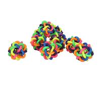 Pssopp Interactive Dog Toy, Soft Rubber Wobbly Ball, Teeth Grinding Dog Squeaky Toy for Training and Playtime