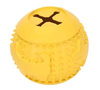 Pssopp IQ Training Rubber Dog Treat Toy Ball, Design, Chew Ball for Dogs and Cats with Teeth Cleaning Function, 3.15in Diameter