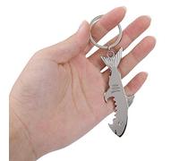 Pssopp Key Chain, Fish Shape Bottle Opener Key Chain Ring, Alloy Fish Keychain Opener for Metal Bottles Only, Lightweight, Unique Design, 1 * Shape Ring for Gifts,