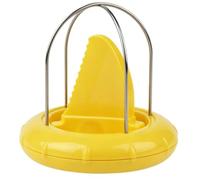 Pssopp Kitchen Kiwi Peeler, Stainless Steel Easy Grip Handle Kiwi Cutter Portable Dragon Fruit Corer for Outdoor Picnic Travel Home (Yellow)