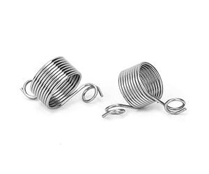 Pssopp Knitting Thimble Stainless Steel Knitting Finger Ring Yarn Guide Coiled Finger Thimble Knitting Sewing Accessories