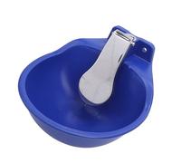 Pssopp Large Horse Waterer with Float Valve and Drain Plug,Water Trough Automatic Livestock Drinking Bowl Automatic Water Feeder Dispenser Bowl for Livestock Automatic Water Bowl