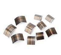 Pssopp Leather Craft Cutter Knife Round Corner Shape Tool Steel Punching Template for Bag Wallet Belt (Type A Round Corner Knife Mold (10 Pieces per)