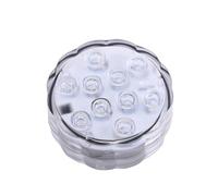 Pssopp 10-LED RGB Aquarium Light for Fish Tank - Submersible Waterproof LED Lamp with Remote Control, 16-Color Changing & 24-Key Remote Control