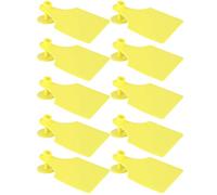Pssopp Livestock Identification Ear Tags for Sheep Cattle Pigs Farm Animal Tracking Management 20 Set PP Material with Bright Color for All Livestock (Large Size 3.8x7.8cm)
