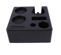 Pssopp Machine Accessories Tools Kit Coffee Tamper Organizer, Fully Washable Storage Compartment Design Coffee Tamping Station Distributor Portafilter Holder for Cafe