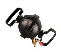 Pssopp Magdeburg Hemispheres Physics Demonstration Instrument Atmospheric Pressure Experiment Tool with Cast Iron Hemispheres & Valve for High School Science Classroom Laboratory Teaching