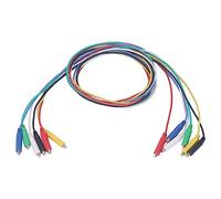 Pssopp Magnetic Test Leads, Silicone Insulated Jumper Cables, 6PCS Low Voltage 30V AC 5A for Thermostats and Control Panels