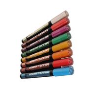 Pssopp Metallic Markers Set, 8 Piece Metallic Painting Markers, Precision Tips for 3D Effects, Ideal for Crafting and Model Painting
