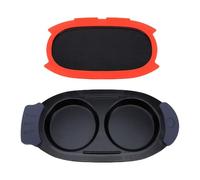 Pssopp Microwave Egg Cooker, Egg Poachers Silicone Poacher Kitchen Cooking Gadgets Cups for Breakfast Making Microwave Cooker, 2 Cavity Design Edible Cup Nan