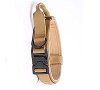 Pssopp Military Training Dog Collar Tactical Nylon Adjustable Dog Collar with Rounded Corners for Medium Large Dogs (L(42cm-54cm))