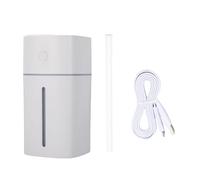 Pssopp Mini Desktop Humidifier, Quiet Operation Quick Top Fill Water 2 Spray Modes USB Personal Humidifier with Night Light for Car Office Bedroom