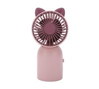 Pssopp Mini Portable Handheld Fan, USB Charging, Cute Cat Design, 300mAh Battery for Kids and Outdoor Activities