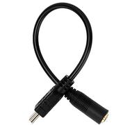 Pssopp Mini USB to 3.5mm Microphone Adapter Cable PVC Audio Jack External Mic Cord Plug and Play for Hero 3 Plus 4 Camera Vlogging Recording Mobile Use