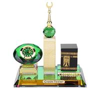 Pssopp Muslim Crafts Model Muslim Kaaba Clock Tower Model Islamic Table Clock Islamic Architecture Handicrafts Souvenirs Home Desktop Decor