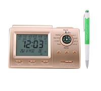 Pssopp Muslim Digital Islamic Desk Clock with LCD Display, Prayer Time Alarm and Azan Reminder for Home, Masjid, Ramadan