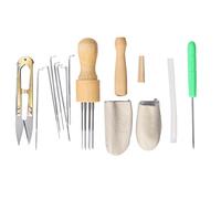 Pssopp Needle Felting Set Complete Tool Kit with Storage Box for Hand Crafts Gift Choice (Wood+Stainless Steel)
