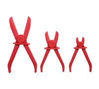 Pssopp Nylon Hose Clamp Tool Set 3 Pcs, Brake Fuel Water Line Clamp Pliers with Rounded Jaw Edges, Non Conductive, One Hand Use for Mechanics Workshop Radiator Heater Hoses