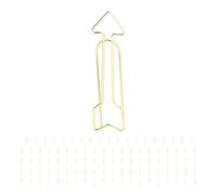 Pssopp Office Supplies Clips, Cute Flower and Arrowhead Shaped Metal Paper Clips, Anti Rust Electroplating Process for Office School Document Organizing 100Pcs Funny Planner Flower (Arrows Pattern)