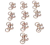 Pssopp Office Supplies Rustproof Electroplating Process Clips for Offices Home School Document Classification 100Pcs Funny Paper Clips, Metal Paperclips