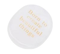 Pssopp Ornaments Help Relax Powerful Remind Inspirational Stone Thumb Crystal for Parent Friends Meditation Yoga Pocket Engraved Stone, Stones with Inspirational Words