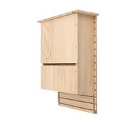 Pssopp Outdoor Bat House Bat Eaves Box Pre Assembled with Sturdy Hooks for Garden Trees Houses Easy Installation