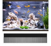 Pssopp Overflow Comb, Fish Tank Weir Comb Acrylic Aquarium Filter for Avoid Fish Overflow with High Transparency, Easy Installation and Prevent Water Plants and Gravel Entry,