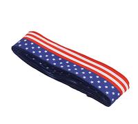 Pssopp Patriotic Ribbon Roll 6.5cm X 10m Cloth Ribbon Strip with Stars and Stripes Flag Design for 4th of July Presidents Day Decorations