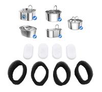 Pssopp Pet Water Dispenser Replacement Filter, Premium Carbon Cloth Cat Water Fountain Filters Replacement with Sponges for Pet Accessories (Style 1)