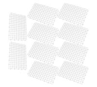 Pssopp Plastic Aquarium Filter Bottom Grid Plate 10 Pcs Splicing Screen for Fish Tank Use, with Flexible Combination and Easy Installation, Suitable for Aquarium (White)