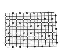 Pssopp Plastic Aquarium Filter Bottom Grid Plate 10 Pcs Splicing Screen for Fish Tank Use, with Flexible Combination and Easy Installation, Suitable for Aquarium (Black)