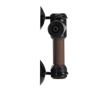 Pssopp Plastic Black Aquarium CO2 Atomizer with Ceramic Tube, Nut Locking Tooth Design for Fish Tanks Within 40-120cm (Small Size)