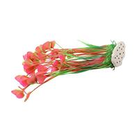 Pssopp Plastic Water Grass Ornament Artificial Corals Plant, 40cm Plastic Water Grass Ornament Real Simulation Aquarium Plant for Fish Tank Fish Tank Decoration and Landscaping Supplies (Roseate)