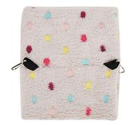 Pssopp Plush Hamster Hammock Small Pet Hanging with Hook for Parrots Birds Sugar Glider Foldable Design 2 Sizes S M (Small 8/3.14in)