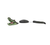 Pssopp Pond Floating Alligator Decoy, Resin for Garden and Pool, Realistic Design Protects Fish From Birds and Wildlife