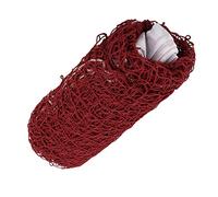 Pssopp Portable Badminton Net with Bag, Travel Game On! Rapid Setup And Takedown, Give the of Outdoor Play, And Resistant, Knot-less Net for Durability And,Standard (Crimson)
