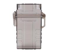 Pssopp Portable Container Protable Wilderness Storage Tube, Plastic Clear Water Proof Mini Pocket Sized Airtight Container for Outdoor Camping Travel Emergency Storage Tube Office (Black)