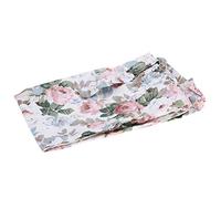 Pssopp Premium Cotton Nursing Cover for Breastfeeding, Soft Breathable Apron with Adjustable Neck Strap, Full Coverage Baby Feeding Shawl for Moms (Large Floral)