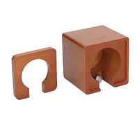 Pssopp Premium Wood Coffee -Port Filter Stable Stable Stand for 51 Mm 54 Mm 58, Exquisite Work for Bars, Milk Tea Shops, 1 Support+1 Lid
