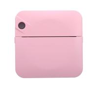 Pssopp Printers Printer, Wireless Connection Multifunctional Inkless Pocket Label Maker with APP for Study Notes DIY Photos Portable Mini Thermal Mini Sticker Printer Machine (Pink)
