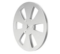 Pssopp Recording Tape Spool, Aluminum Alloy Construction 6 Hole Empty Reel for Tape Recorder Lovers Replacement Opening Machine Part(7 Inch)