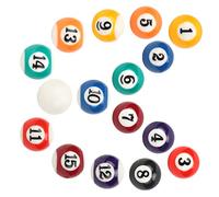 Pssopp Recreationball,Mini Billiard Ball Set for Pool Table Game, Eco-friendly Resin Material, Smooth Rolling Performance, Complete Set, Portable and Convenient, Ideal for Game Rooms,